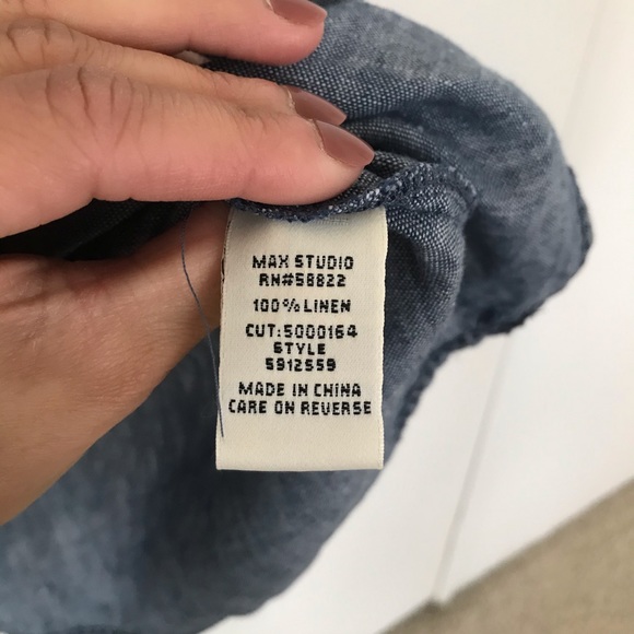 Max Studio Linen Dress - Picture 4 of 6